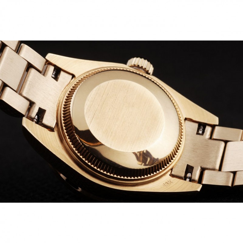 Rolex Datejust 18k Yellow Gold Plated Stainless Steel Diamond Plated 98076-7