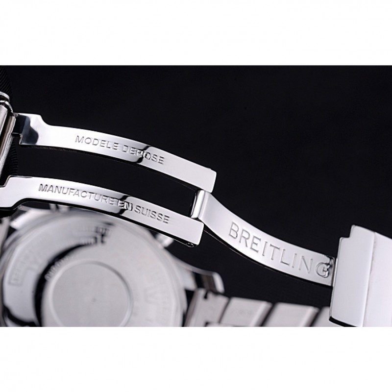 Breitling Professional Chronospace Black Dial Stainless Steel Bracelet 622505-6