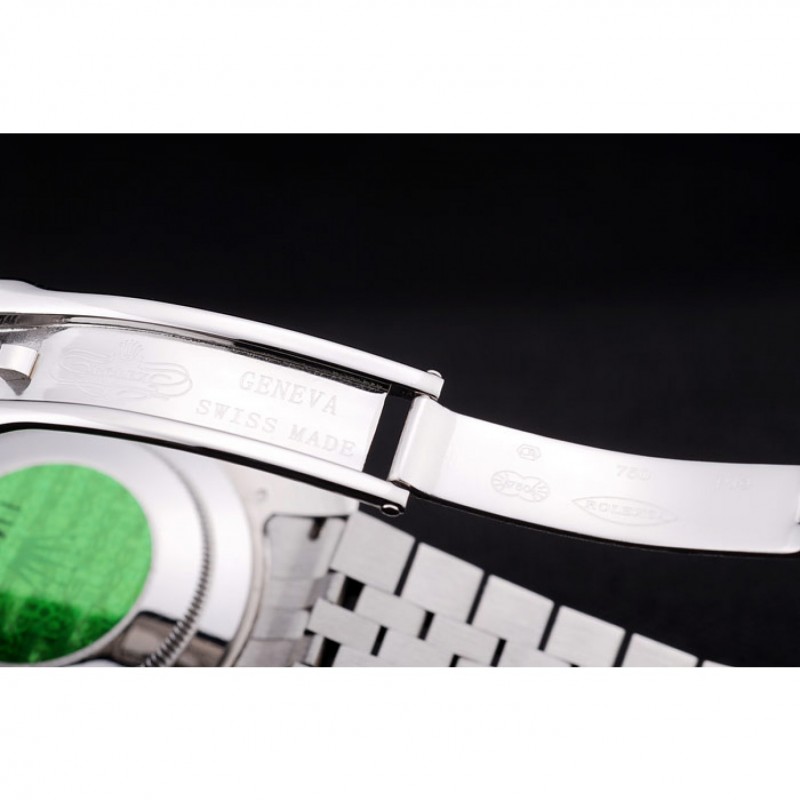 Rolex Datejust White Radial Dial Ribbed Bezel 7478-6