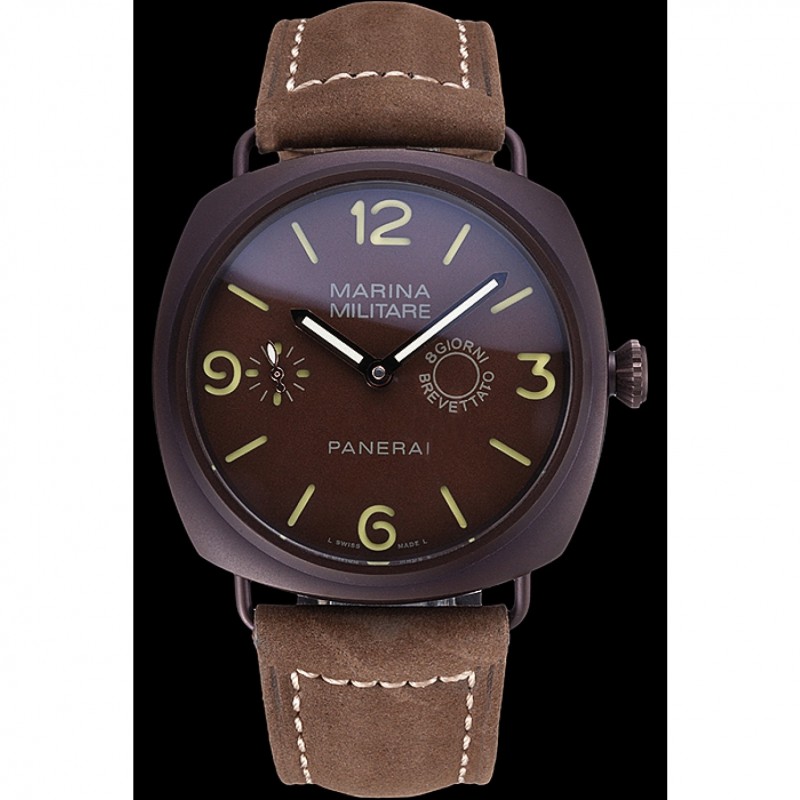 Panerai Luminor Marina Militare Purple Stainless Steel Bezel Khaki Bracelet 622320-1