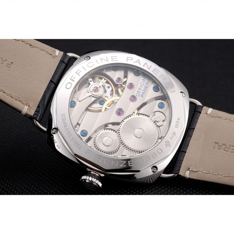 Panerai Radiomir Black Seal Black Dial Black Leather Bracelet-7