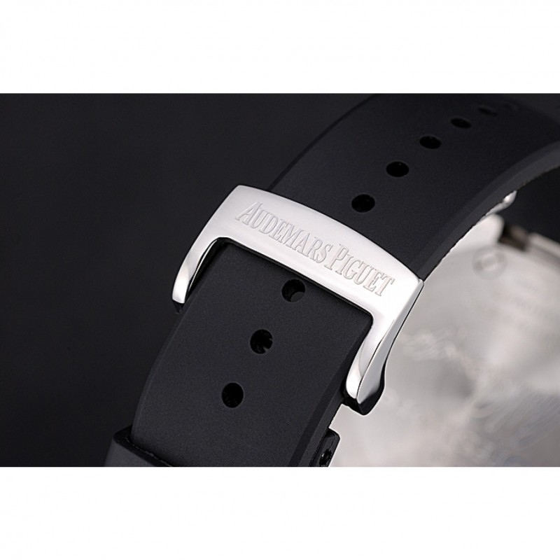 AAA Swiss Audemars Piguet Royal Oak Offshore Black And Yellow Dial Stainless Steel Case Black Rubber Strap 622855-5
