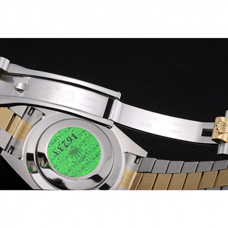 Rolex Day-Date Two Tone Stainless Steel 18k Gold Plated Gold Dial-6
