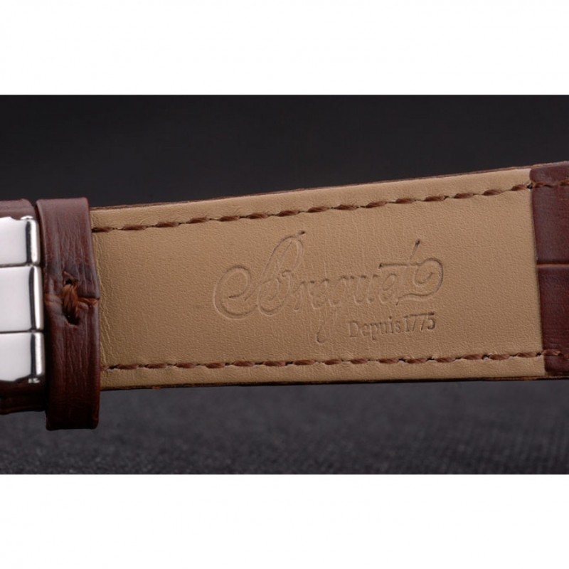 Breguet Classique Complications Stainless Steel Case Brown Leather Strap 80159-8
