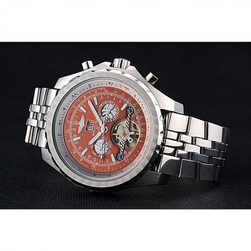 Breitling Bentley Mulliner Tourbillon Brown Dial Stainless Steel Case And Bracelet 622733-3