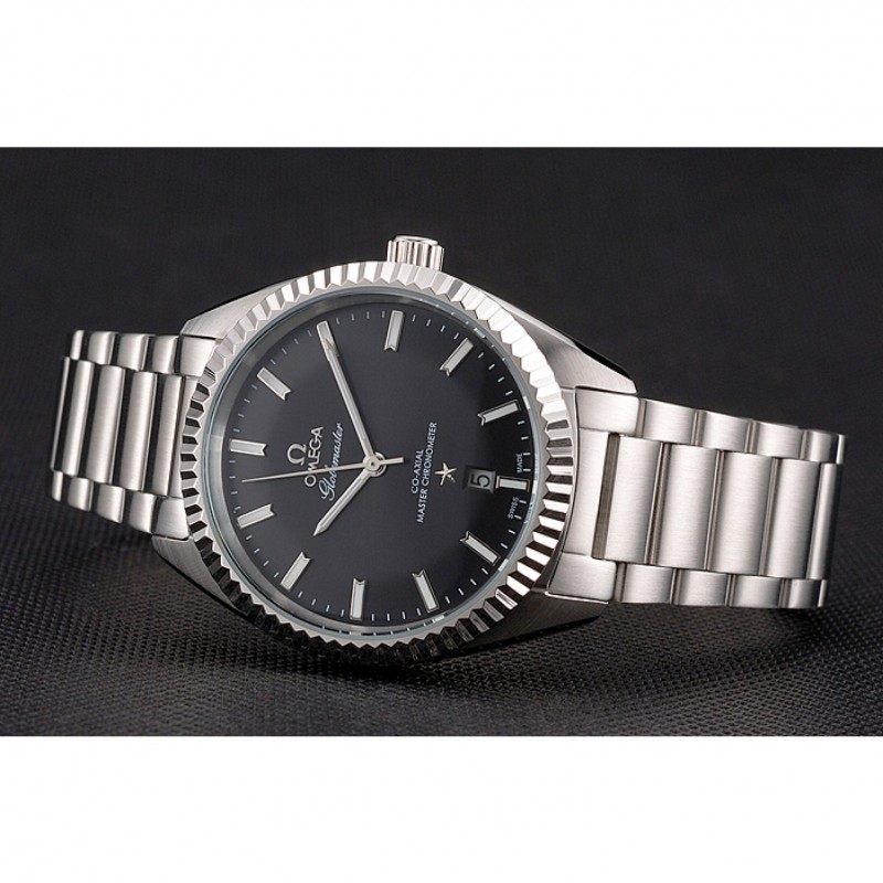 Omega Globemaster Black Dial Stainless Steel Case And Bracelet-3