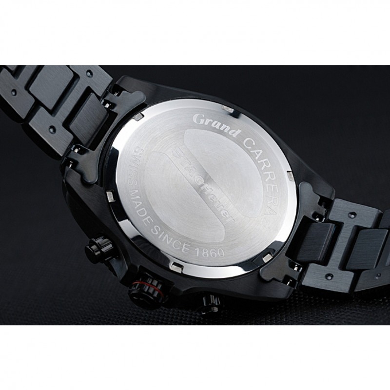 Tag Heuer Carrera Black Stainless Steel Case White Dial 98241-5