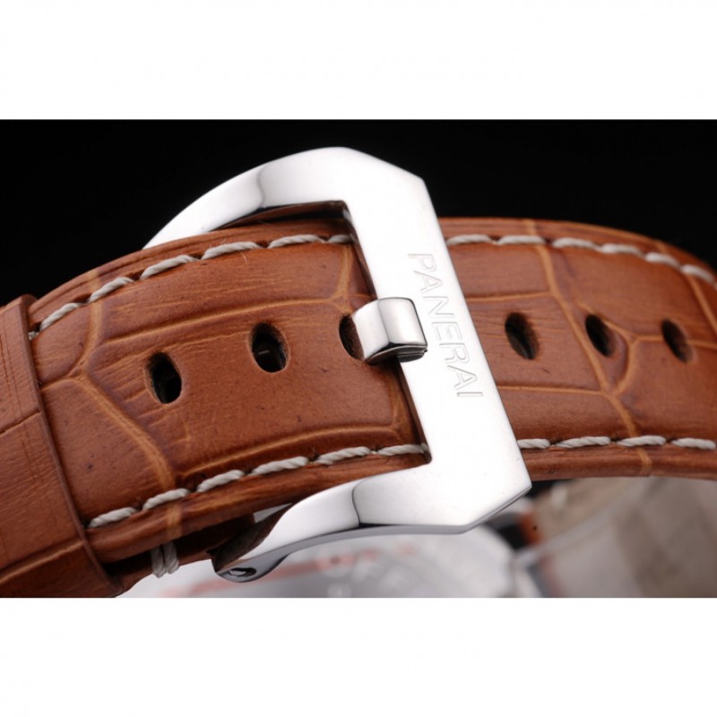 Panerai Radiomir 8 Days Black Dial Brown Leather Bracelet-3