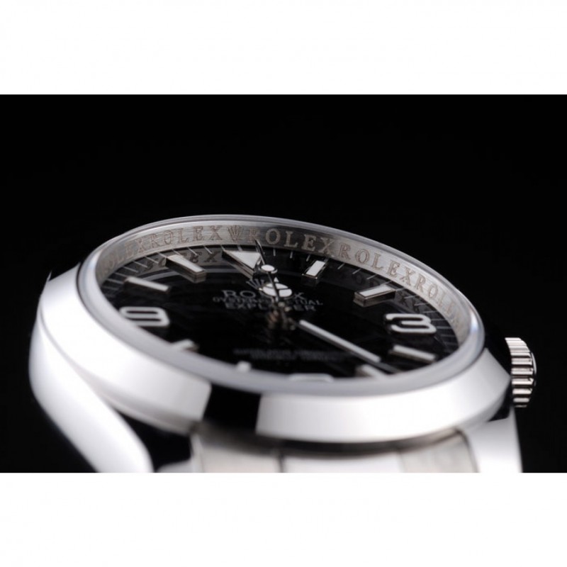 Rolex Explorer Polished Stainless Steel Black Dial 98087-5