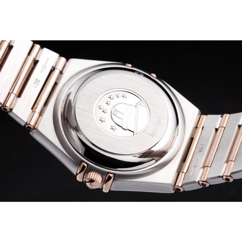 Omega Swiss Constellation Jewelry Diamond Case Omega Emblem White Dial 98111-8