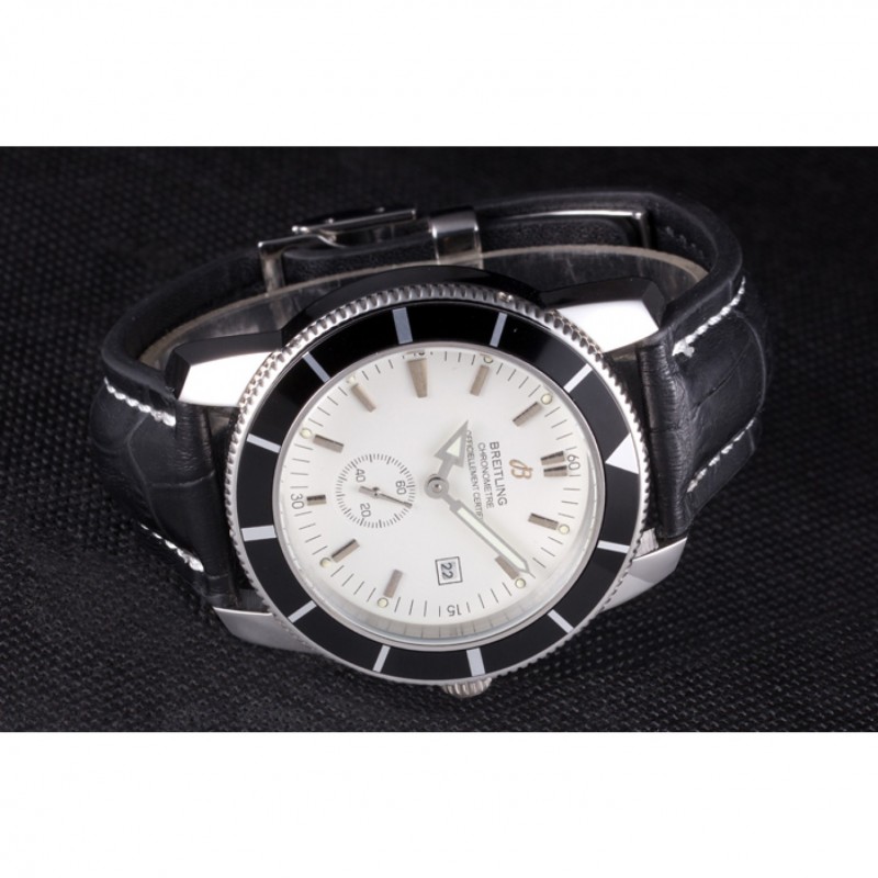 Breitling Certifie SuperOcean White Dial Black Watch-3