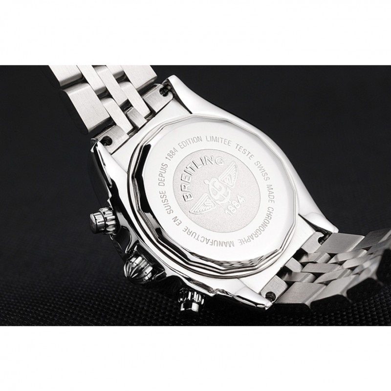 Breitling Chronomat Quartz Light Blue Dial Stainless Steel Case And Bracelet-7