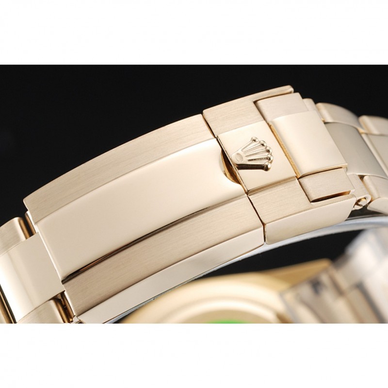 Rolex Cosmograph Daytona Brown Dial Diamond Numerals Gold Case And Bracelet 1454245-5
