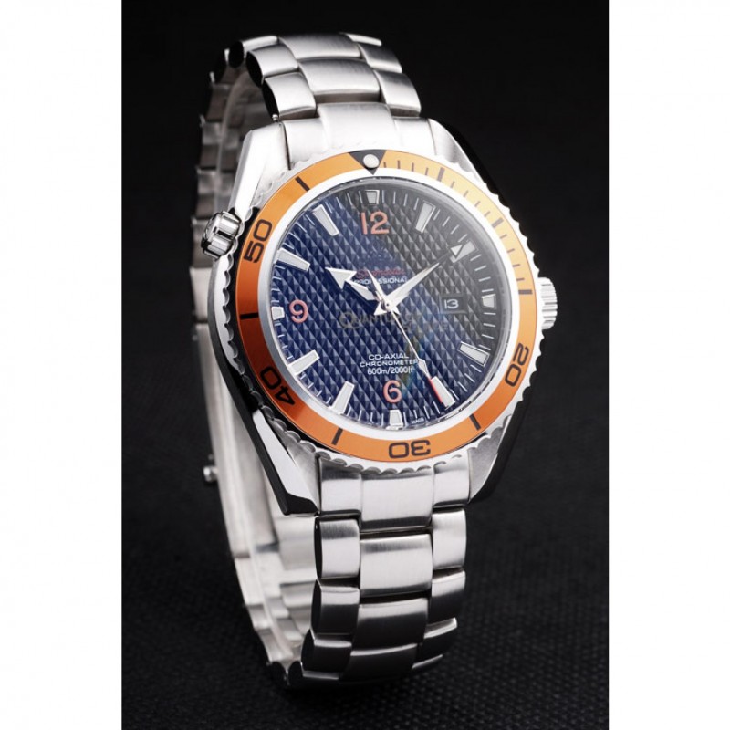 Omega Seamaster Planet Ocean Co-axial Orange Case Black Dial 98102-2
