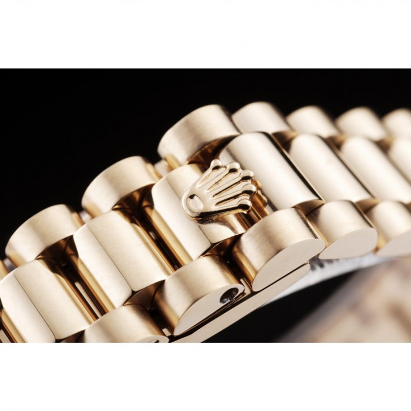 Rolex Datejust 18k Yellow Gold Plated Stainless Steel Diamond Plated 98076-5