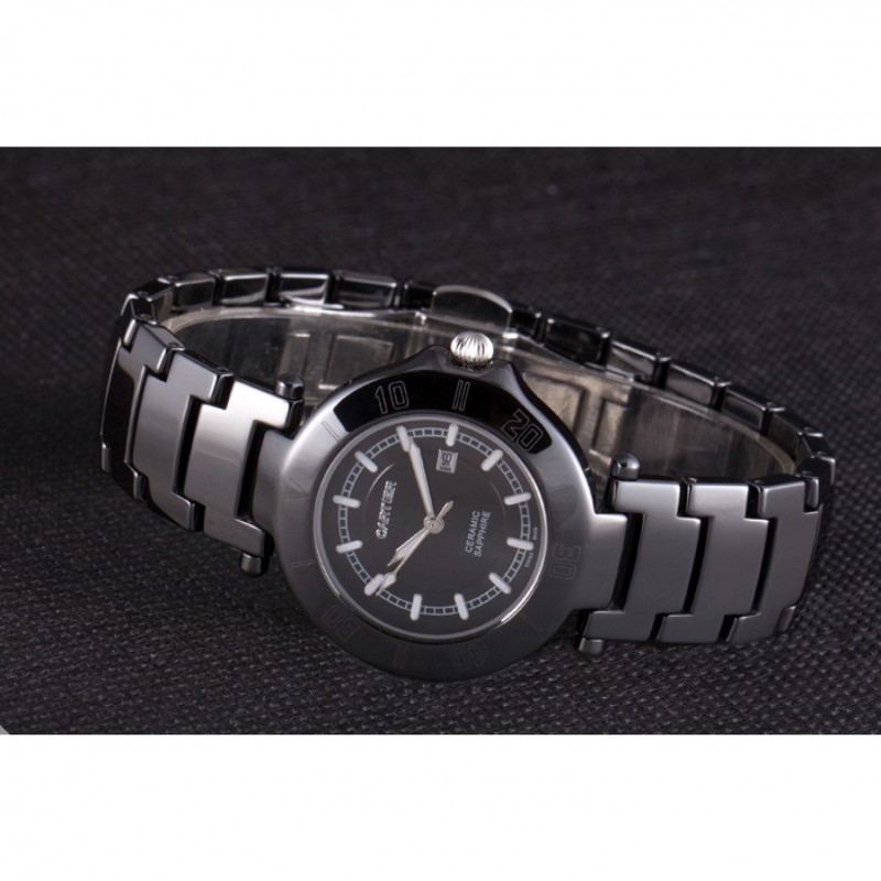 Cartier Pasha 34mm Black Dial Black Ceramic Case-4