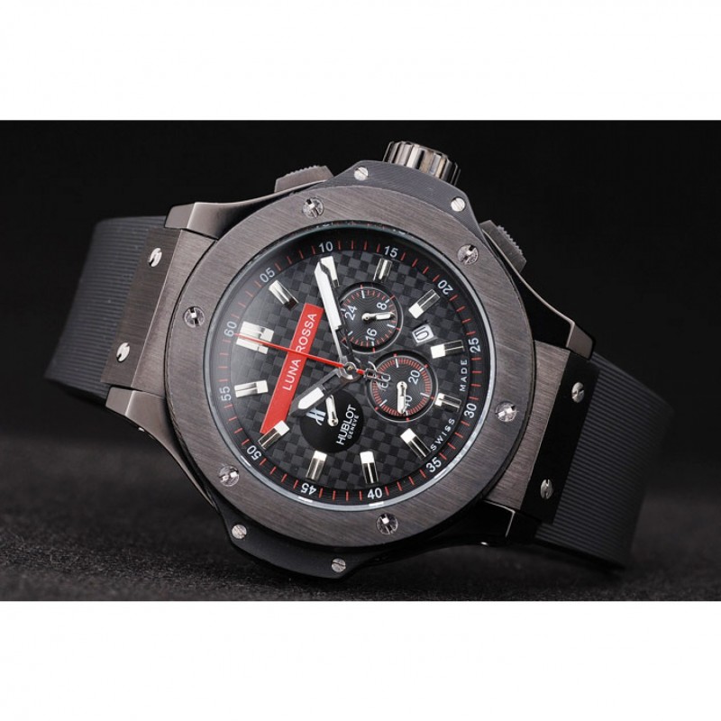 Best Hublot Limited Edition Luna Rosa Black Dial Watch-3