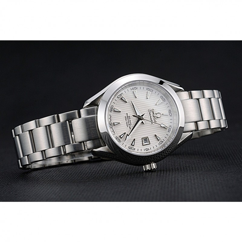Luxury Replica Watches Omega Seamaster Aqua Terra White Dial Stainless Steel Bracelet Ladies 622446-3