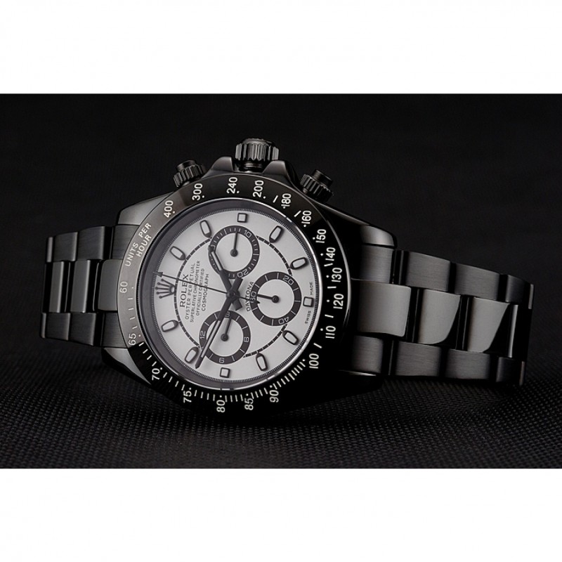 Rolex Daytona Midnight White Dial Black Staineless Steel Bracelet 1454021-3