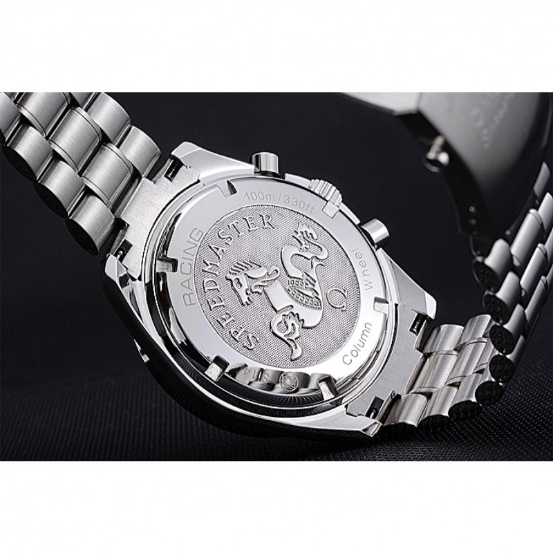 Omega Speedmaster Blue Grey Stainless Steel Strap 622053-5