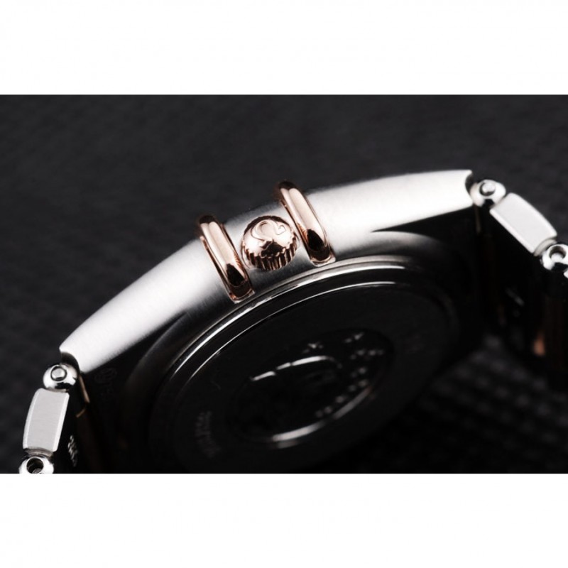 Best Omega Swiss Constellation Jewelry Diamond Case Radial Emblem Black Dial 98113-8