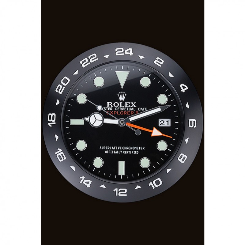 Rolex Explorer II Wall Clock Black 622477-1