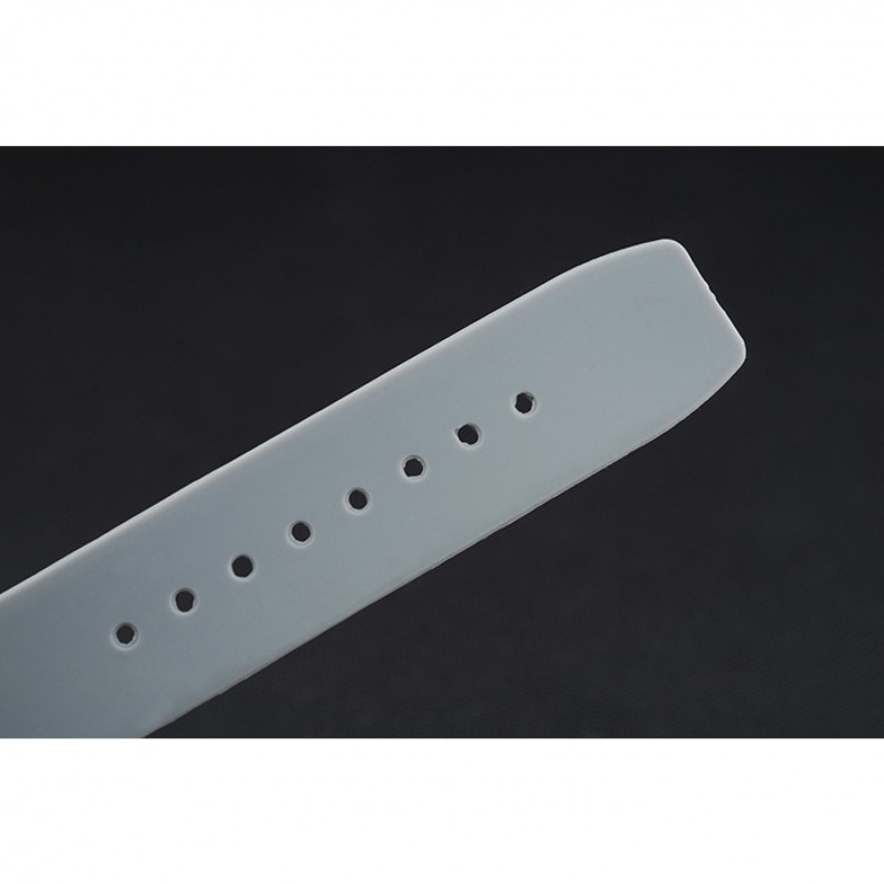 Luxury Replica Watches Richard Mille RM 033 Extra Flat Automatic Diamond Case Grey Rubber Bracelet 1454194-5