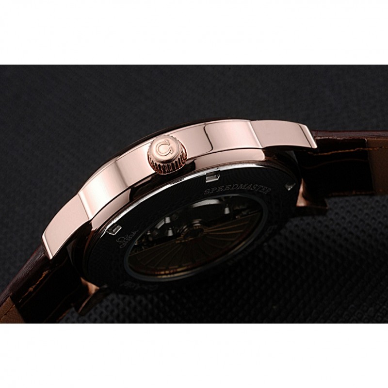 Omega DeVille Prestige Small Seconds White Dial Gold Case Brown Leather Bracelet 622603-5