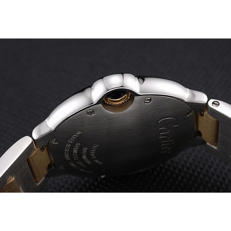 Swiss Cartier Ballon Bleu 36mm Silver Dial Stainless Steel Case Two Tone Gold Bracelet 622878-8