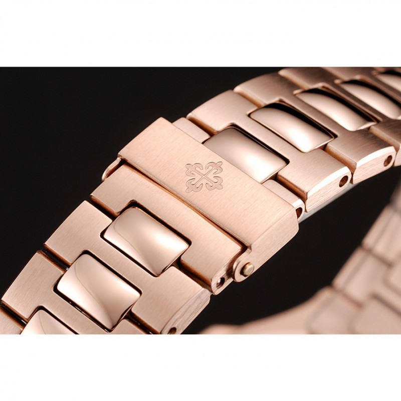 Swiss Patek Philippe Nautilus Dark Brown Dial Stainless Steel Bracelet 1453949-4
