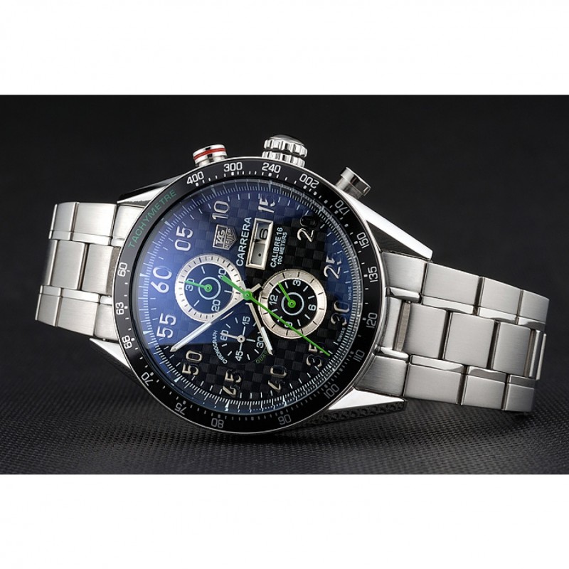 Carrera Black Dial Calibre 16 Link Tag Heuer Watch-tag140-3