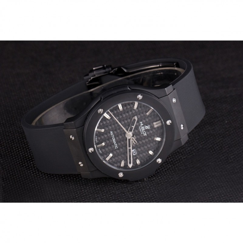 Luxury Hublot Big Bang Black Rubber Strap Black Checkered Dial 80193-3