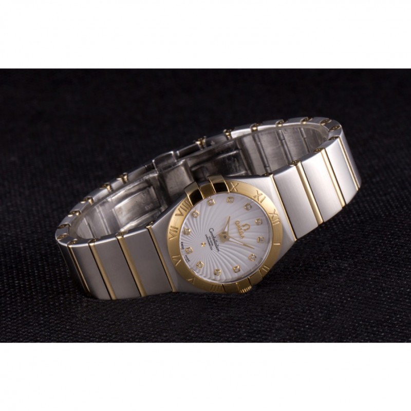 High End Replica Watches Omega Constellation Gold Bezel Two Tone Band som95 621475-3