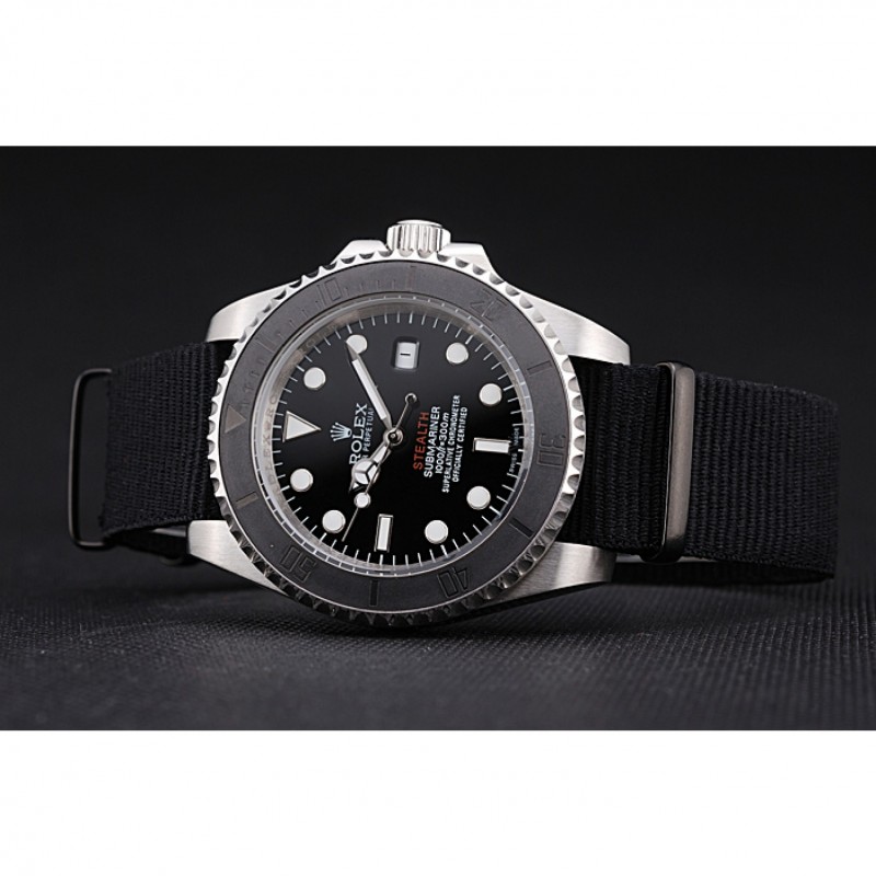 Rolex Submariner STEALTH MK IV Black Fabric Band rl424 621386-3