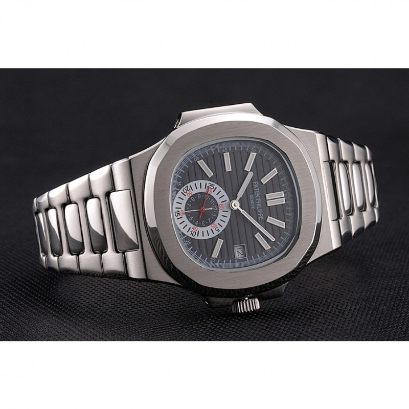 Patek Philippe Nautilus Black Dial Stainless Steel Case And Bracelet-3