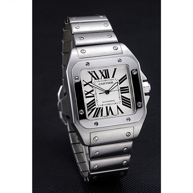 Cheap Replica Watches Swiss Cartier Santos Galbee Stainless Steel 622063-2
