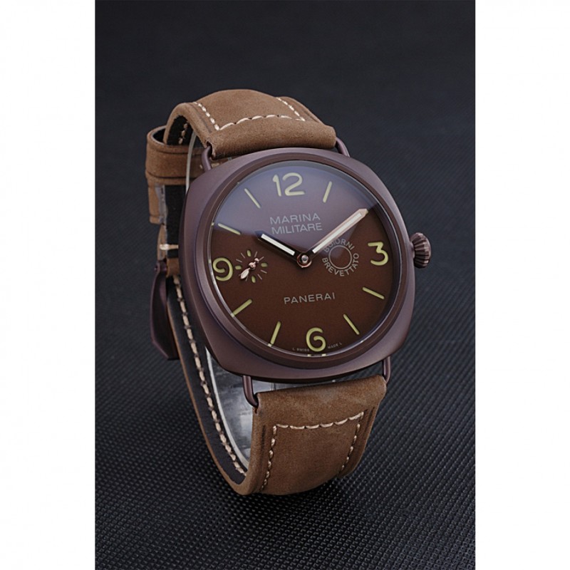 Panerai Luminor Marina Militare Purple Stainless Steel Bezel Khaki Bracelet 622320-2