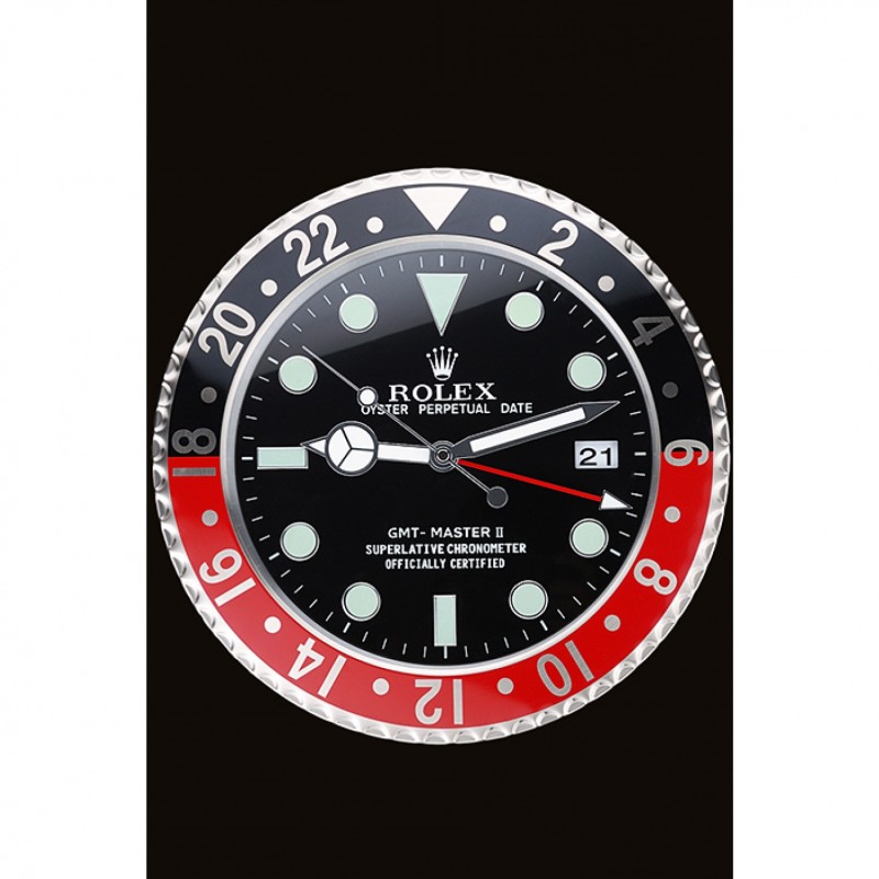 Rolex GMT Master II Wall Clock Black-Red 622478-1