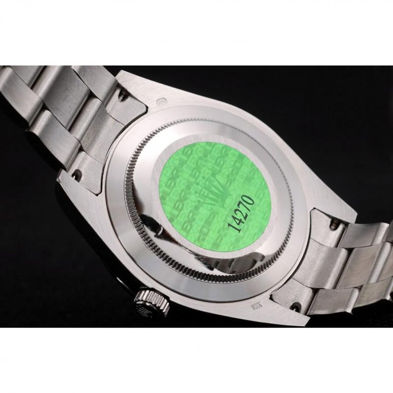 Rolex Swiss Explorer Stainless Steel Bezel Black Dial 42002-7