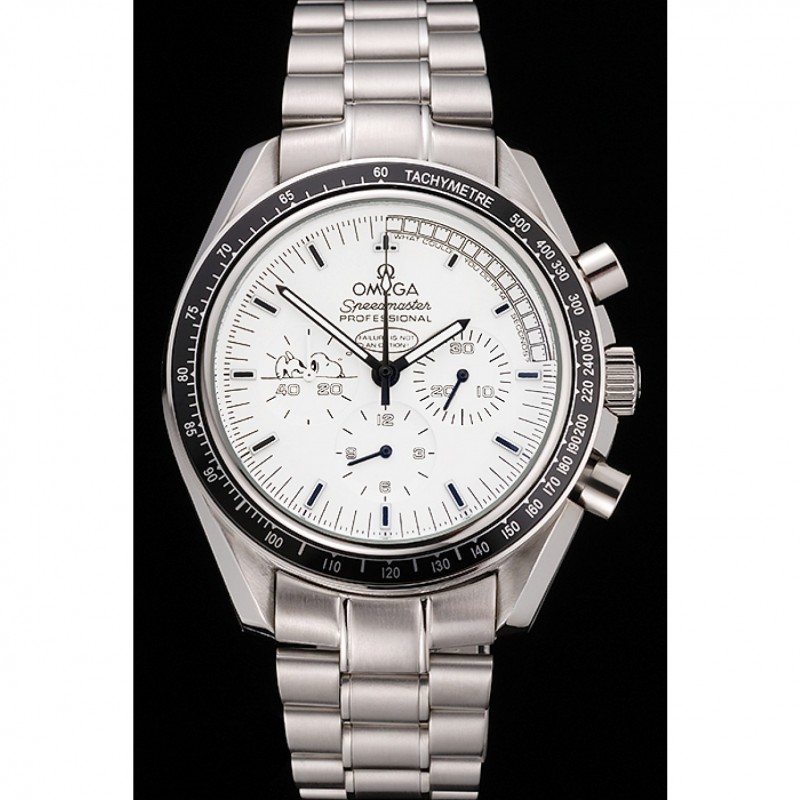 Omega Speedmaster Professional Apollo 13 Silver Snoopy Award White Dial Stainless Steel Case And Bracelet-1