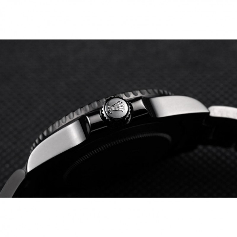 Rolex Swiss GMT Master II Pro-Hunter Black Steel Strap Black Dial-8