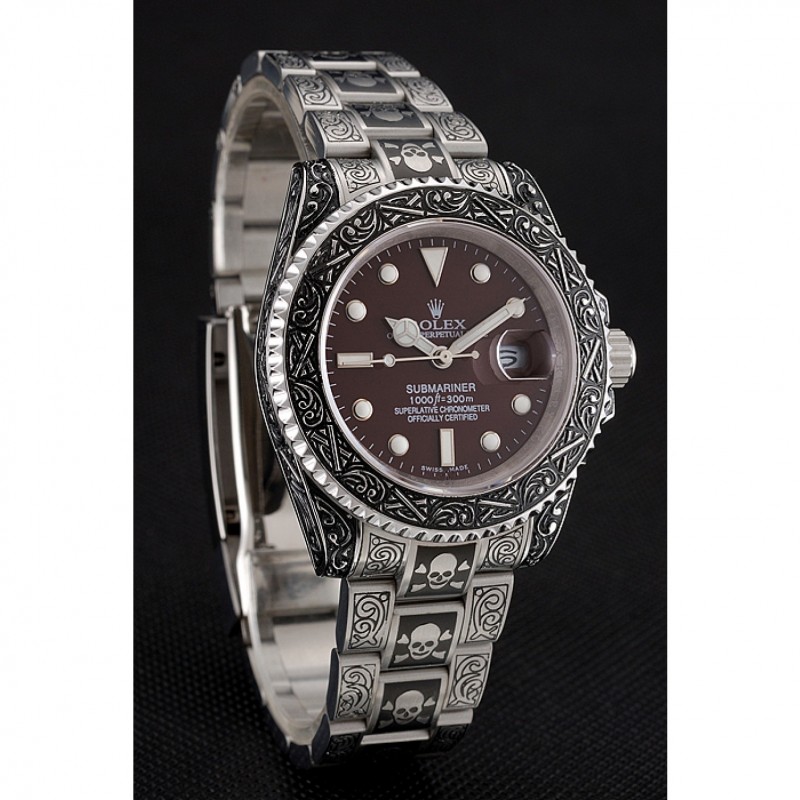 Rolex Submariner Skull Limited Edition Brown Dial Vintage Case And Bracelet 1454078-2