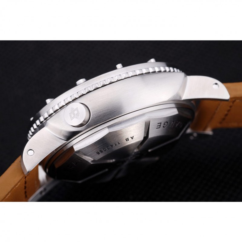 Panerai Luminor Submersible Black Dial Leather Bracelet-6