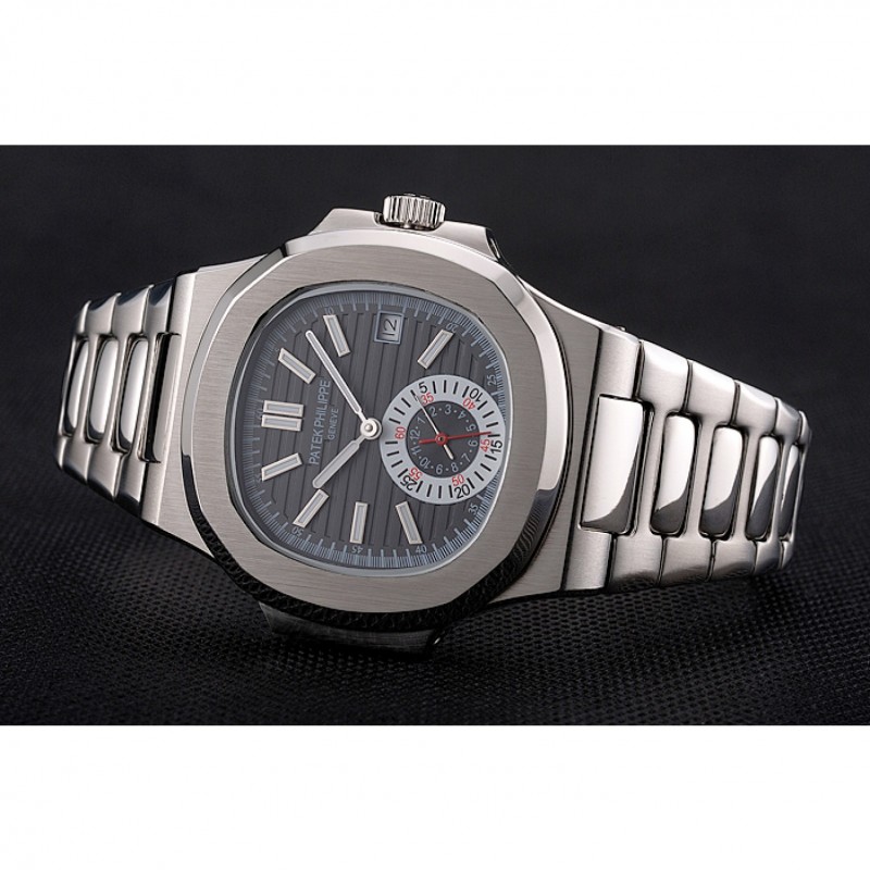 Patek Philippe Nautilus Black Dial Stainless Steel Case And Bracelet-4