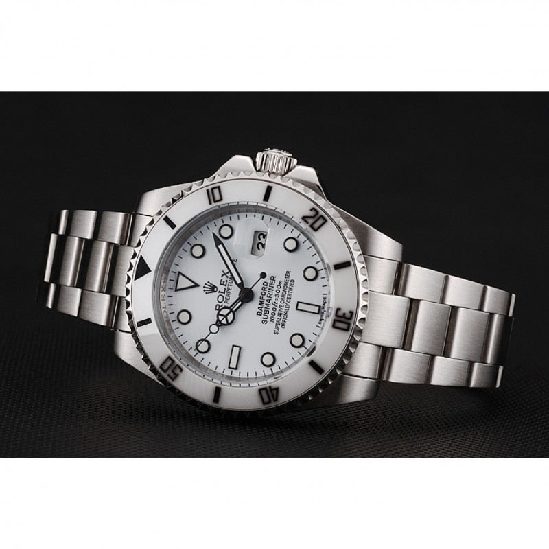 Rolex Submariner Bamford White Dial Stainless Steel Bracelet 1453863-2