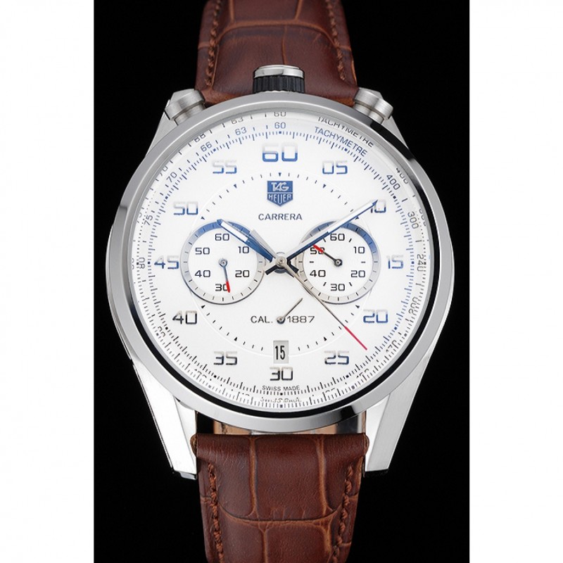 Tag Heuer Carrera Calibre 1887 Chronograph Brown Strap 622071-1