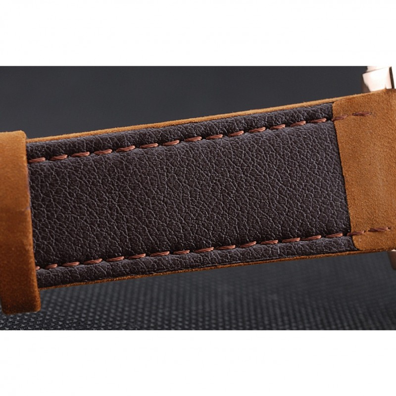 Montblanc Twinfly Chronograph White Dial Brown Suede Leather Bracelet 1454116-6
