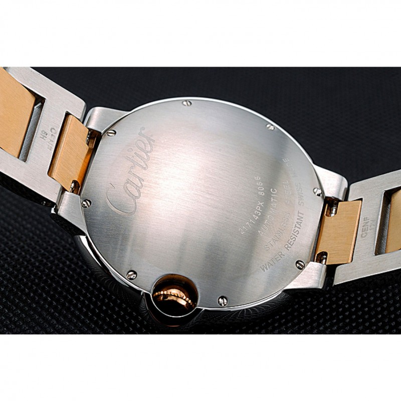 Swiss Cartier Ballon Bleu 42mm Silver Dial Stainless Steel Case Two Tone Gold Bracelet 622877-7
