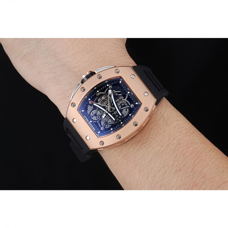 Richard Mille RM 61-01 Yohan Blake Limited Edition Gold Case Black Bracelet 1454203-8