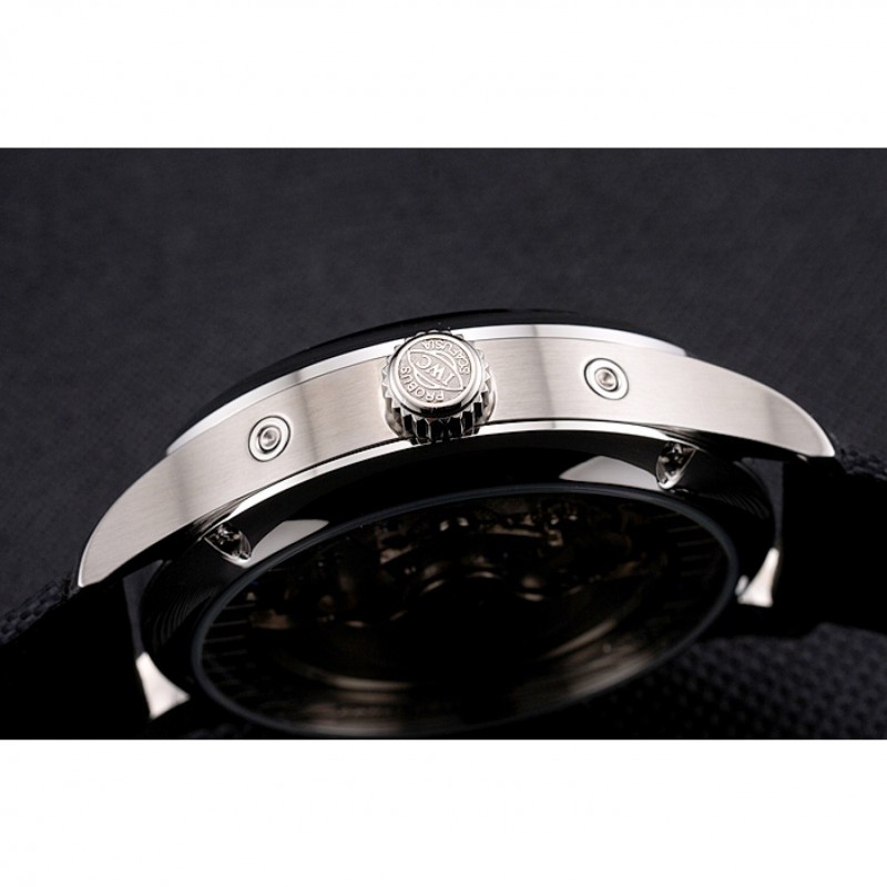 IWC Pilot Tourbillon White Dial Stainless Steel Case Black Textile Strap-8